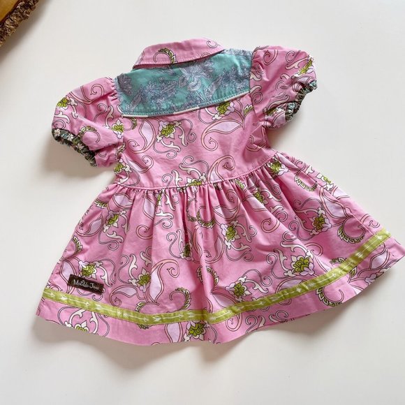 Matilda Jane Pink Is Perfect Dress Secret Fields | 0-3m - Picture 4 of 6